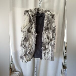 Adriene landau textured rabbit fur vest FINAL PRICE NO OFFERS